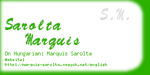 sarolta marquis business card